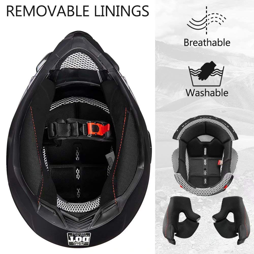 Full Face Dirt Bike ATV Helmet DOT Certified N8245