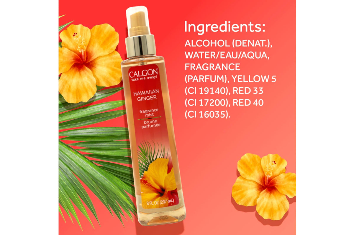 Hawaiian Ginger Fragrance Body Mist 8 oz Pack of 4 J589506