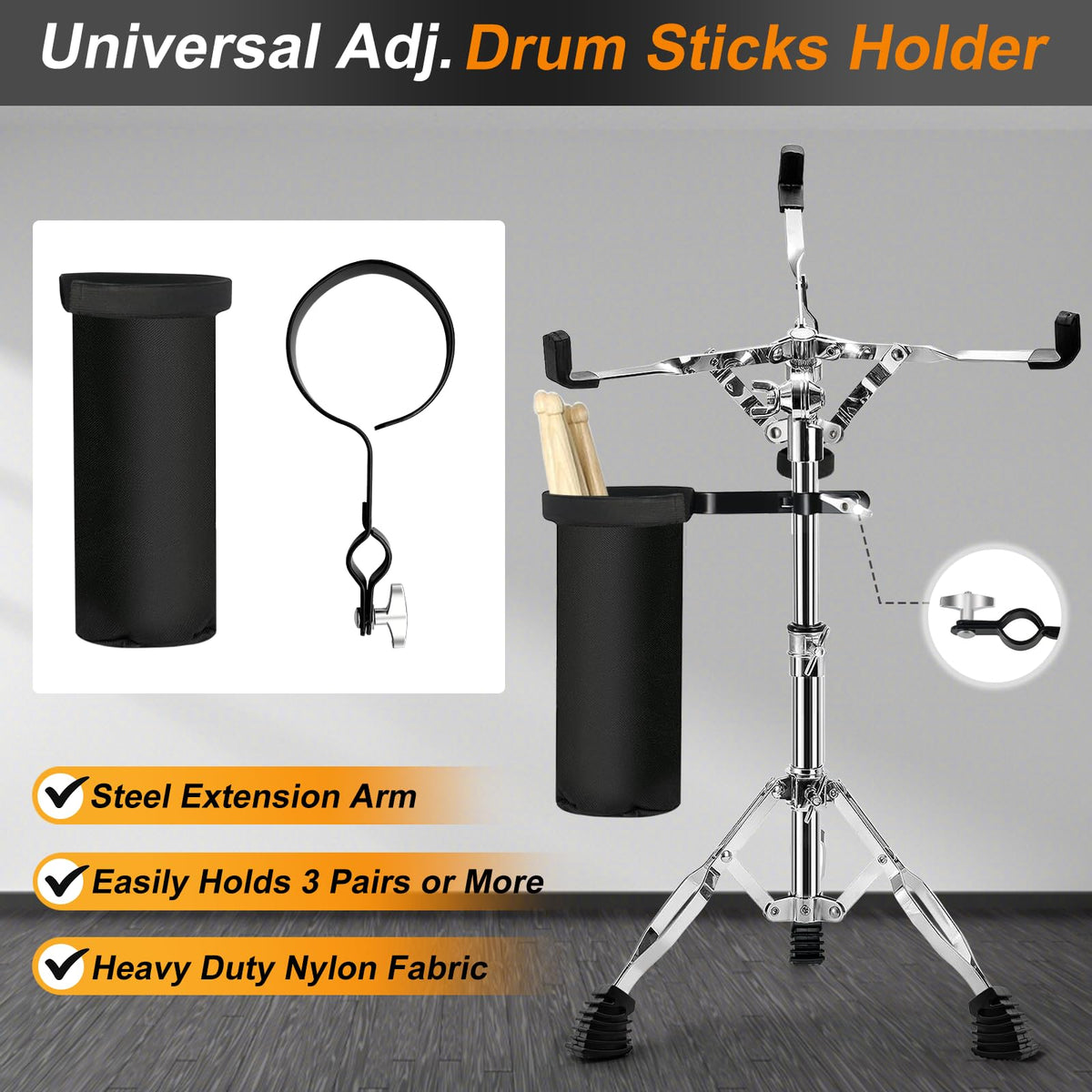 Snare Drum Stand with Drum Sticks Holder N310