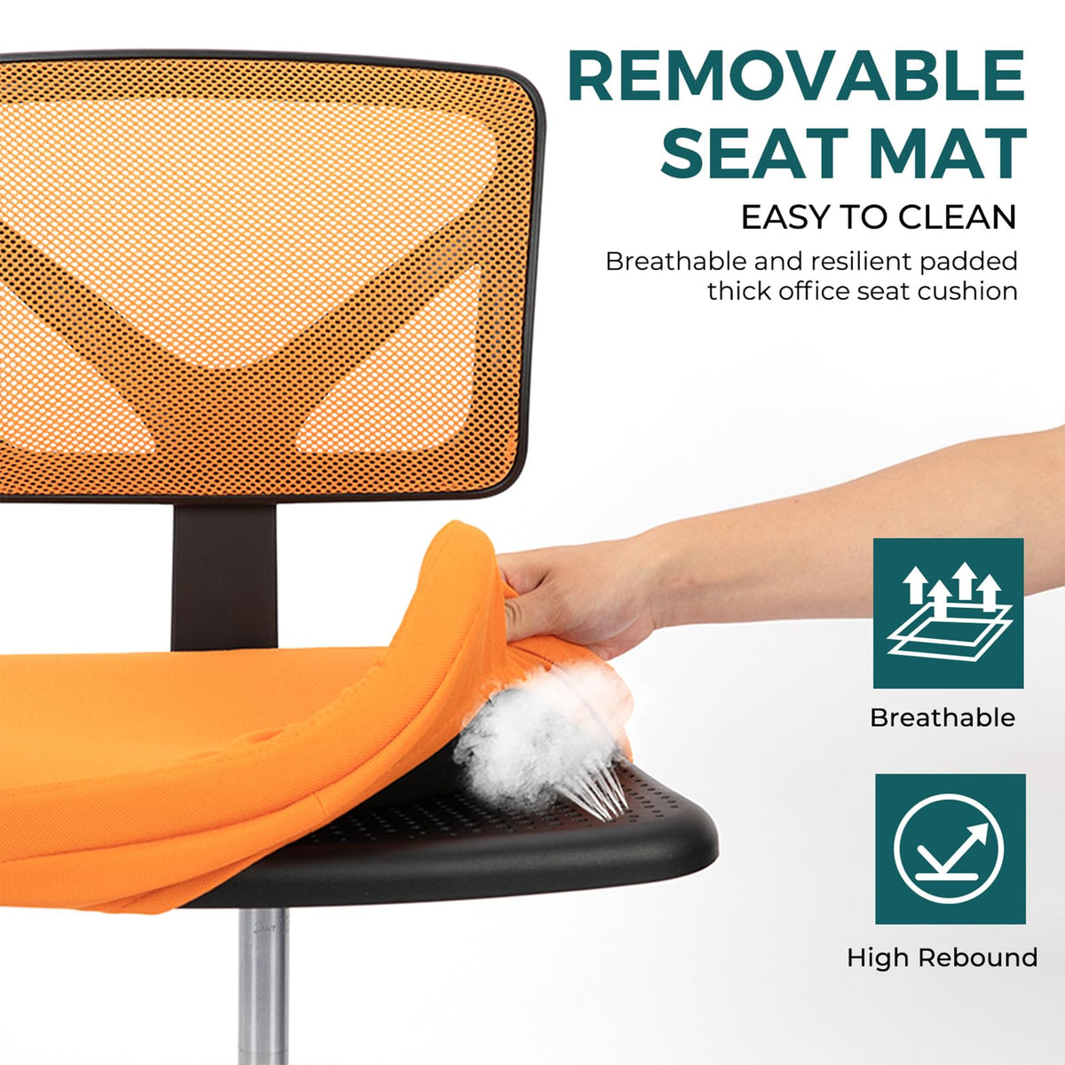 Armless Mesh Office Chairs G9686