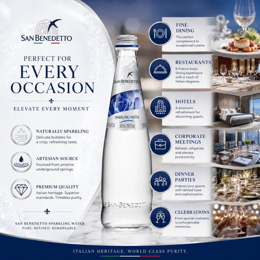 Sparkling Mineral Water 500 mL 20 Pack Glass Bottles D450752