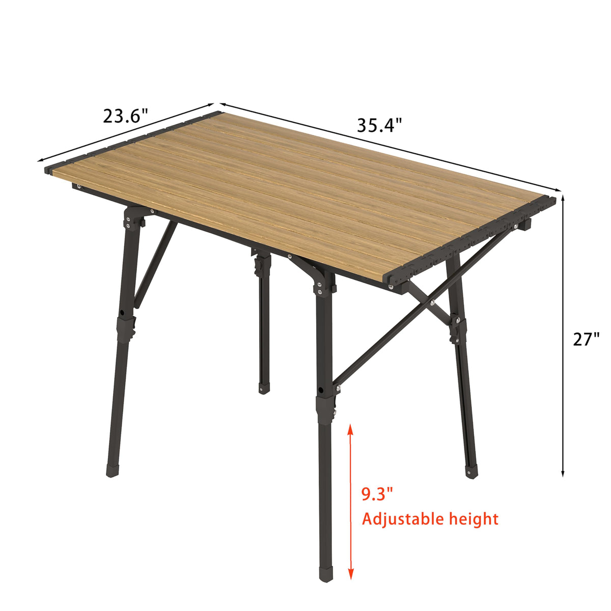 Lightweight Aluminum Alloy Folding Camping Table with Carry Bag G921