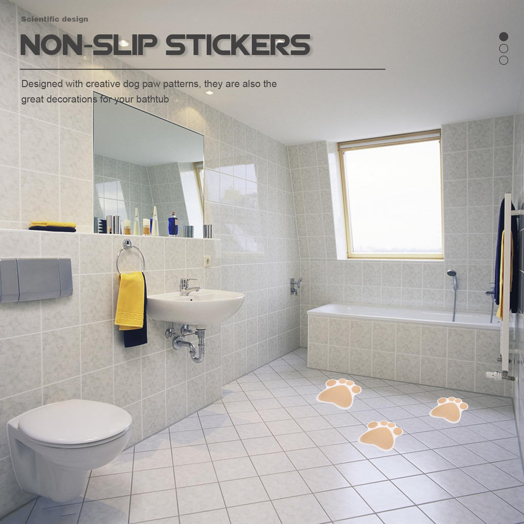 Gold Dog Paw Bathtub Sticker 20 Pack P99056