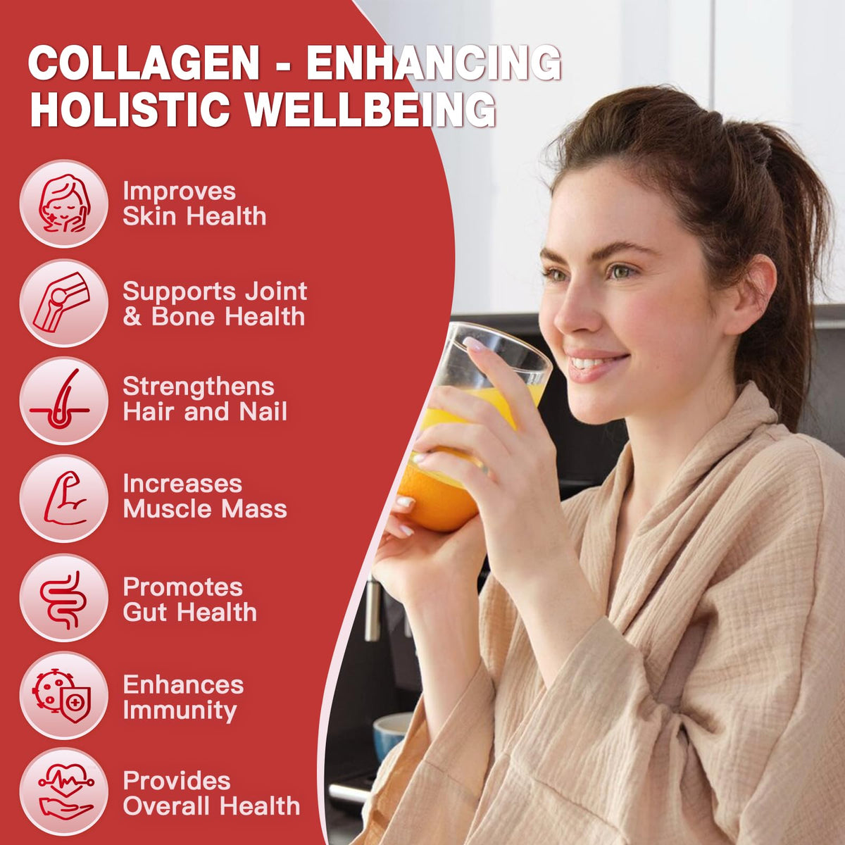 Multi Collagen Peptide Powder with Probiotics O9931