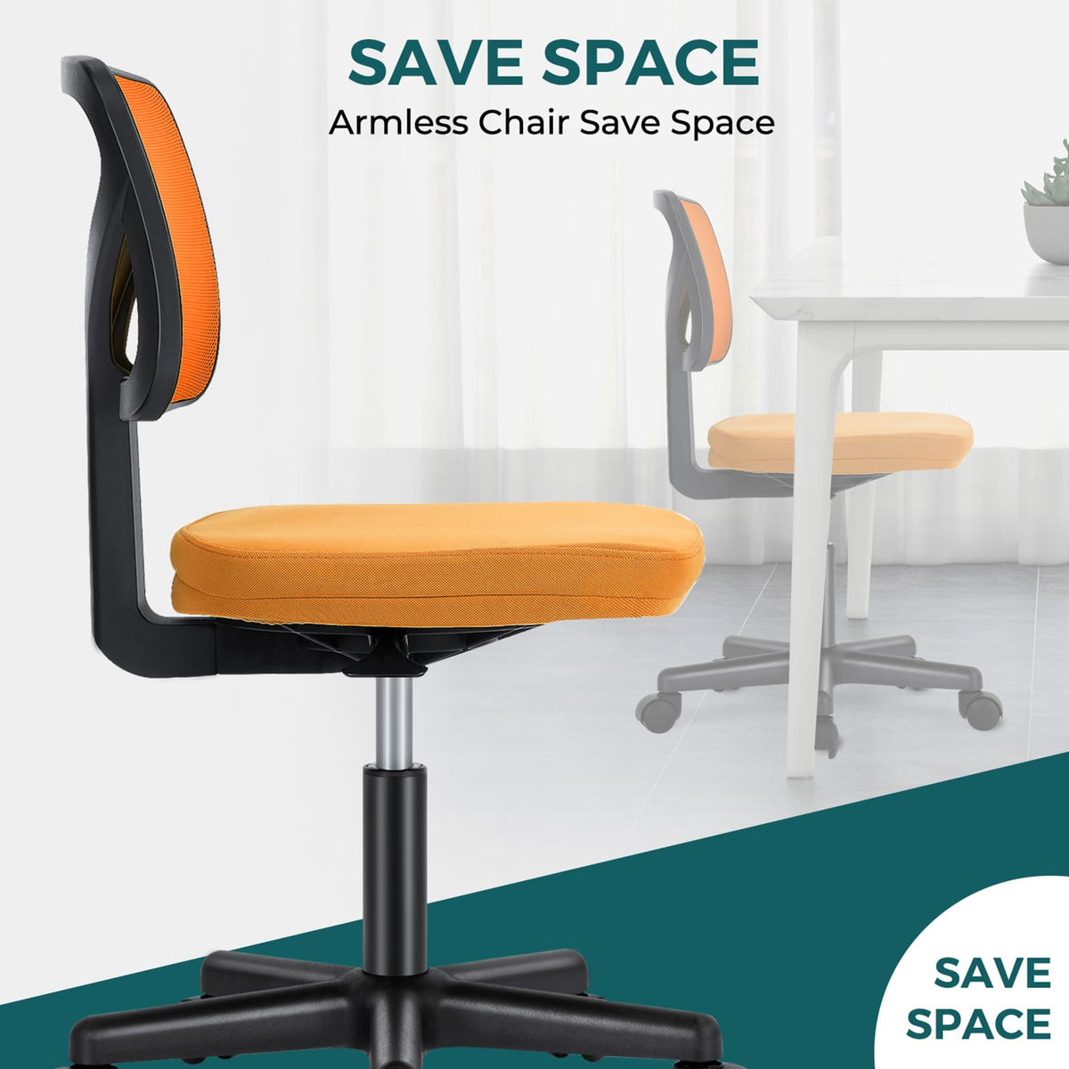 Armless Mesh Office Chairs G9686