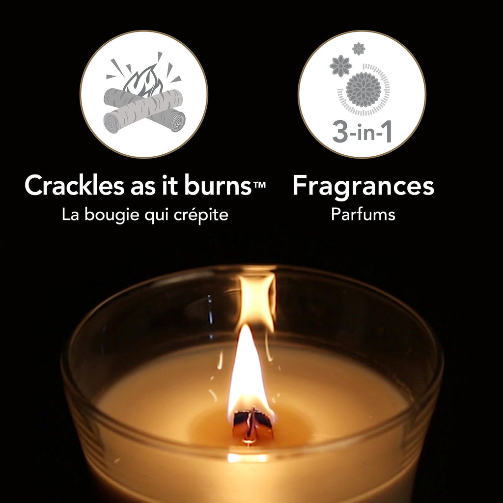 Scented Trilogy Candle with Crackling Wick C8912