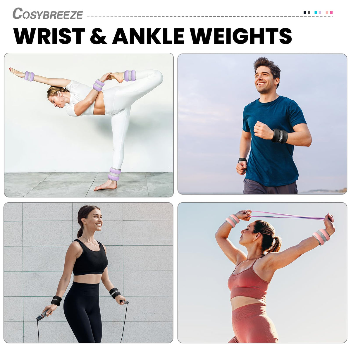 Ankle Weights 1 Pair Wrist Leg Arm Weights J71130