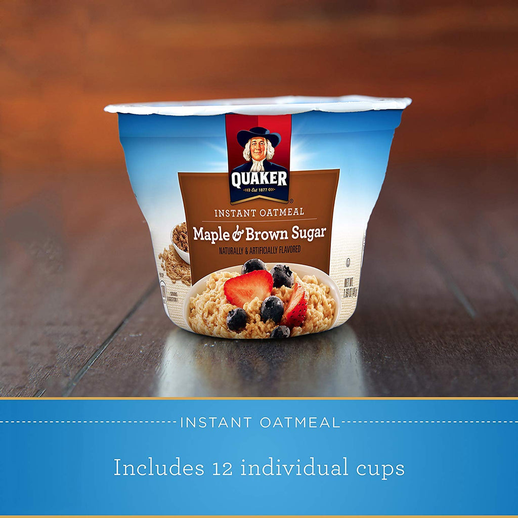 Instant Oatmeal Maple Brown Sugar 1.69oz Pack of 3 U979