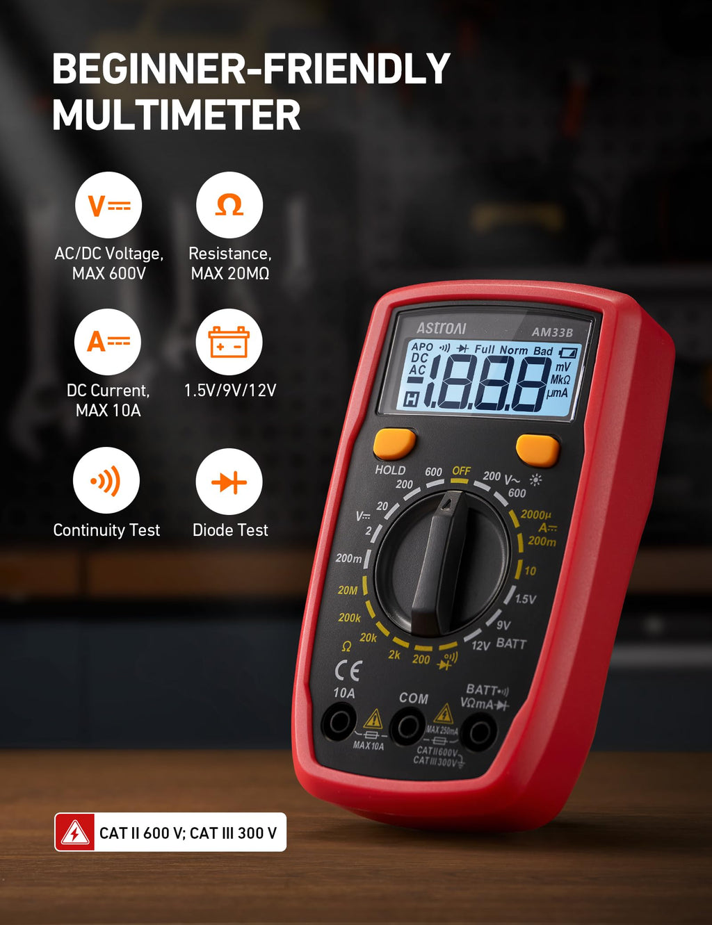 Electrical Test Kit with Digital Multimeter and Voltage Tester Z5036