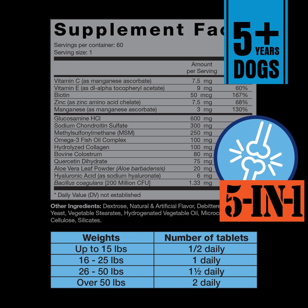 Glucosamine Hip & Joint Supplement 60 Chewable Tablet Y7569