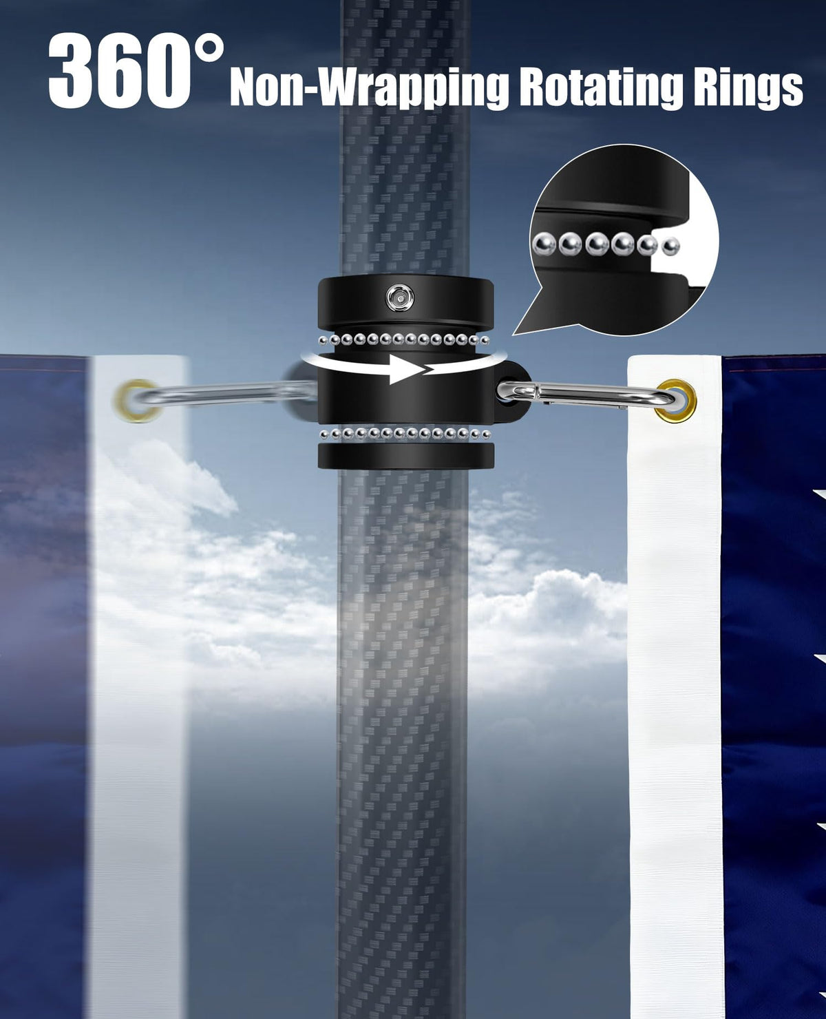 Carbon Fiber Flag Pole P9279