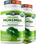 Organic Moringa Capsules 500mg 120ct Pack of 2 I91522