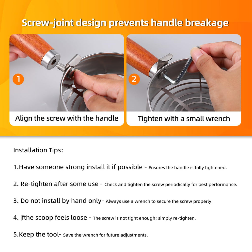 304 Stainless Steel Cat Litter Scoop with Holder Stand M872026