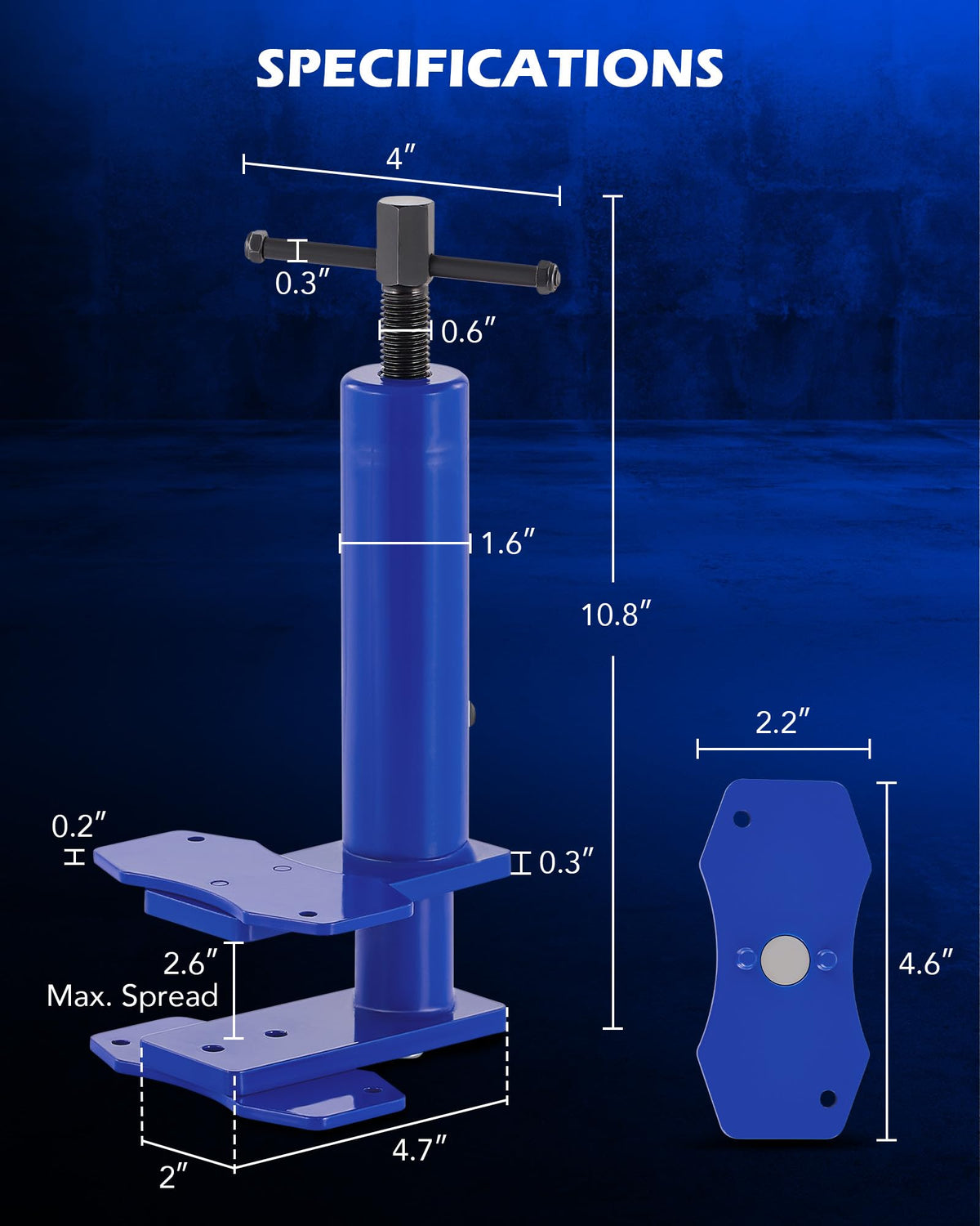 Brake Caliper Piston Compressor Tool I856