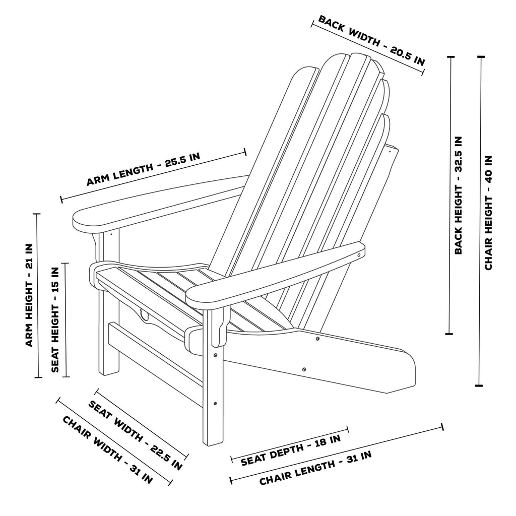 Navy Adirondack Chair T511255
