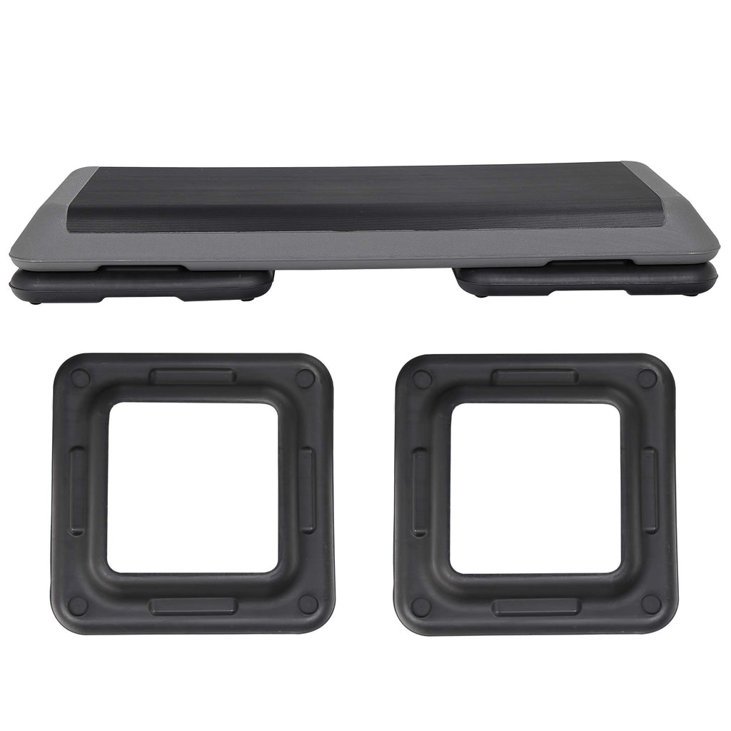 43 Inch Adjustable Aerobic Step Platform with 4 Risers R3571