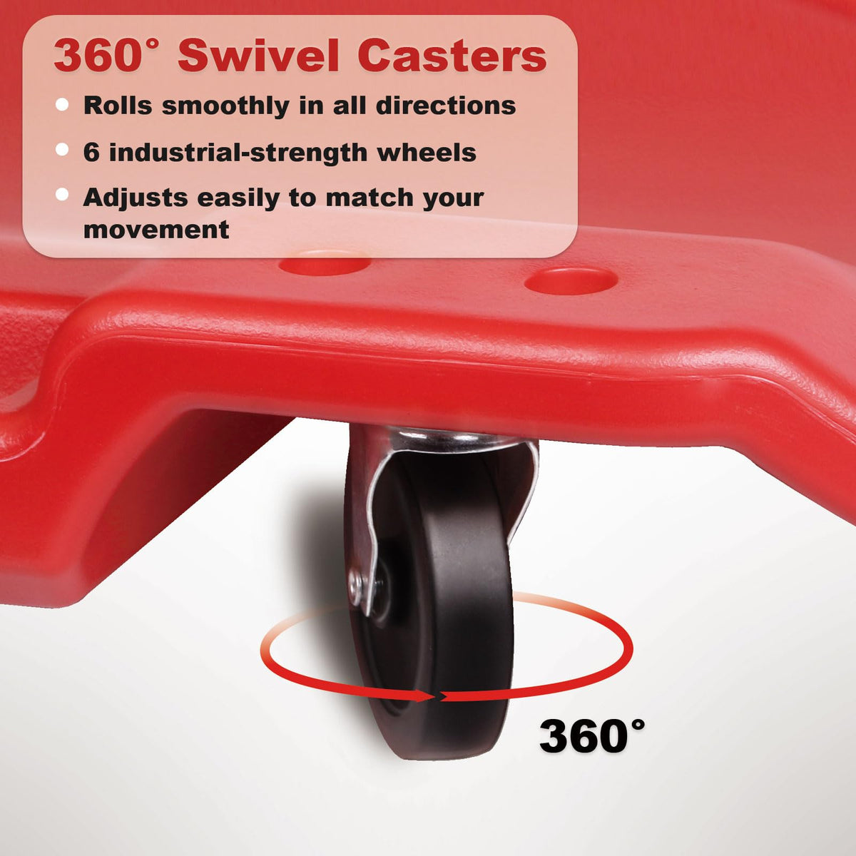 40 Inch Heavy Duty 500 lbs Rolling Car Creeper with Padded Headrest X4298