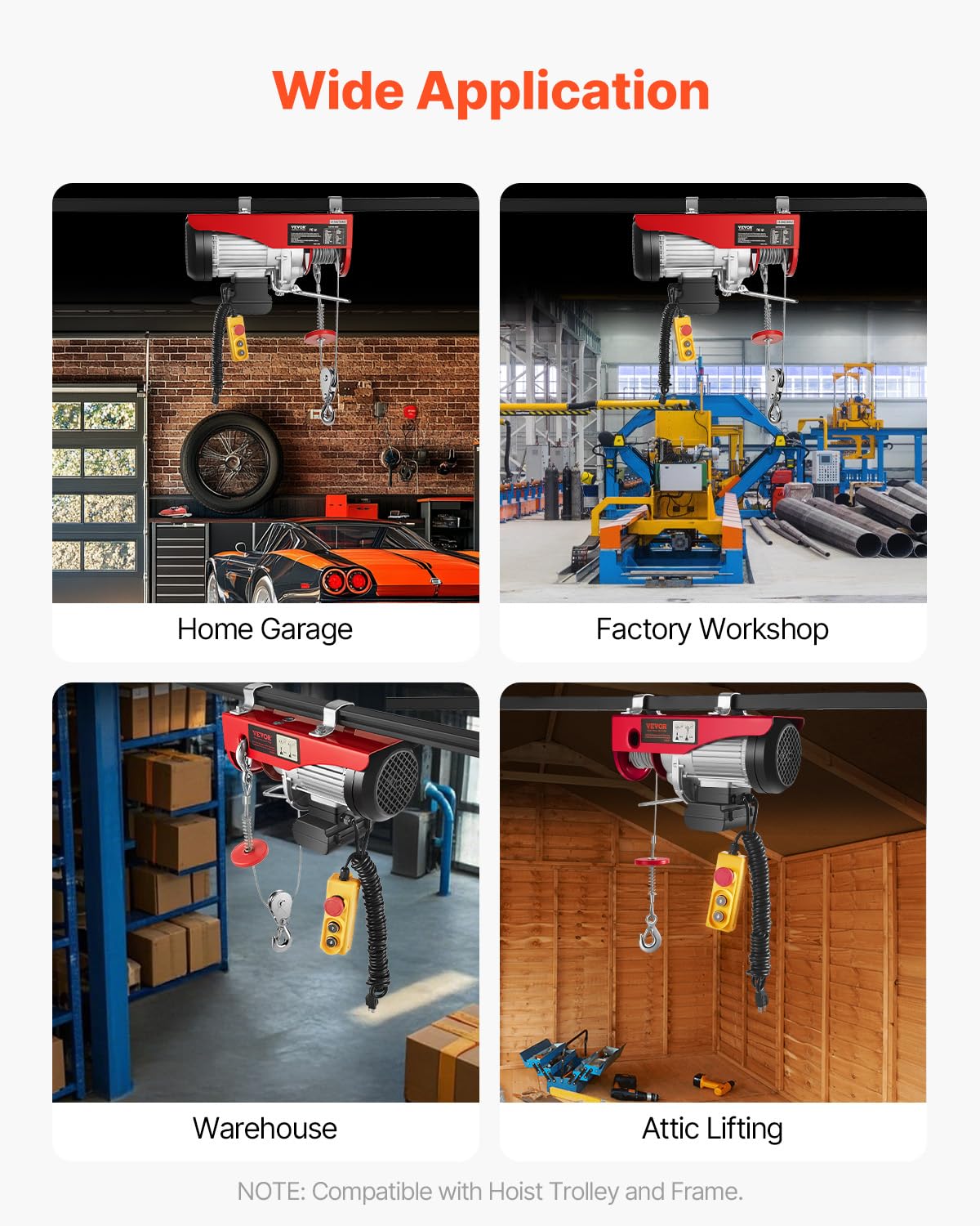 Electric Hoist with Remote Control L12434