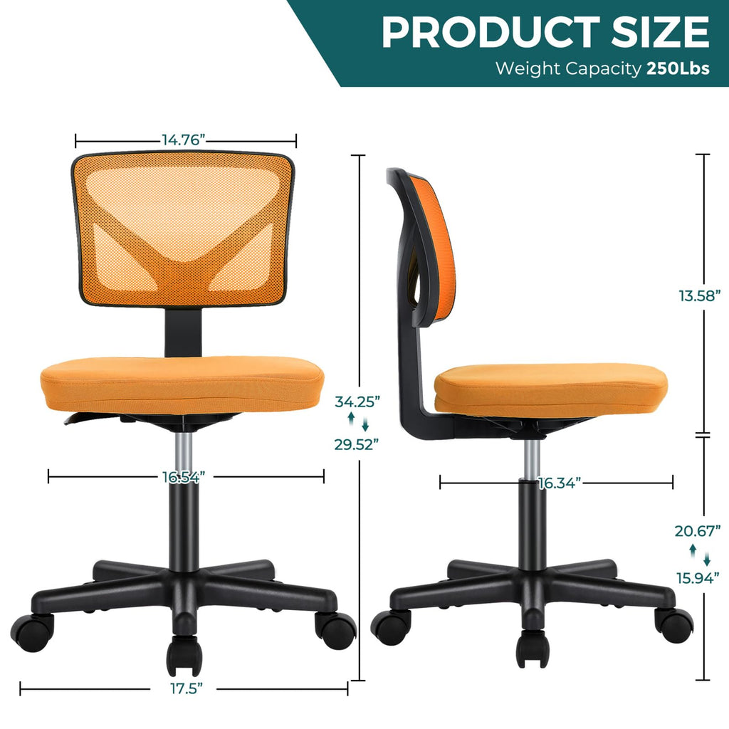 Armless Mesh Office Chairs G9686