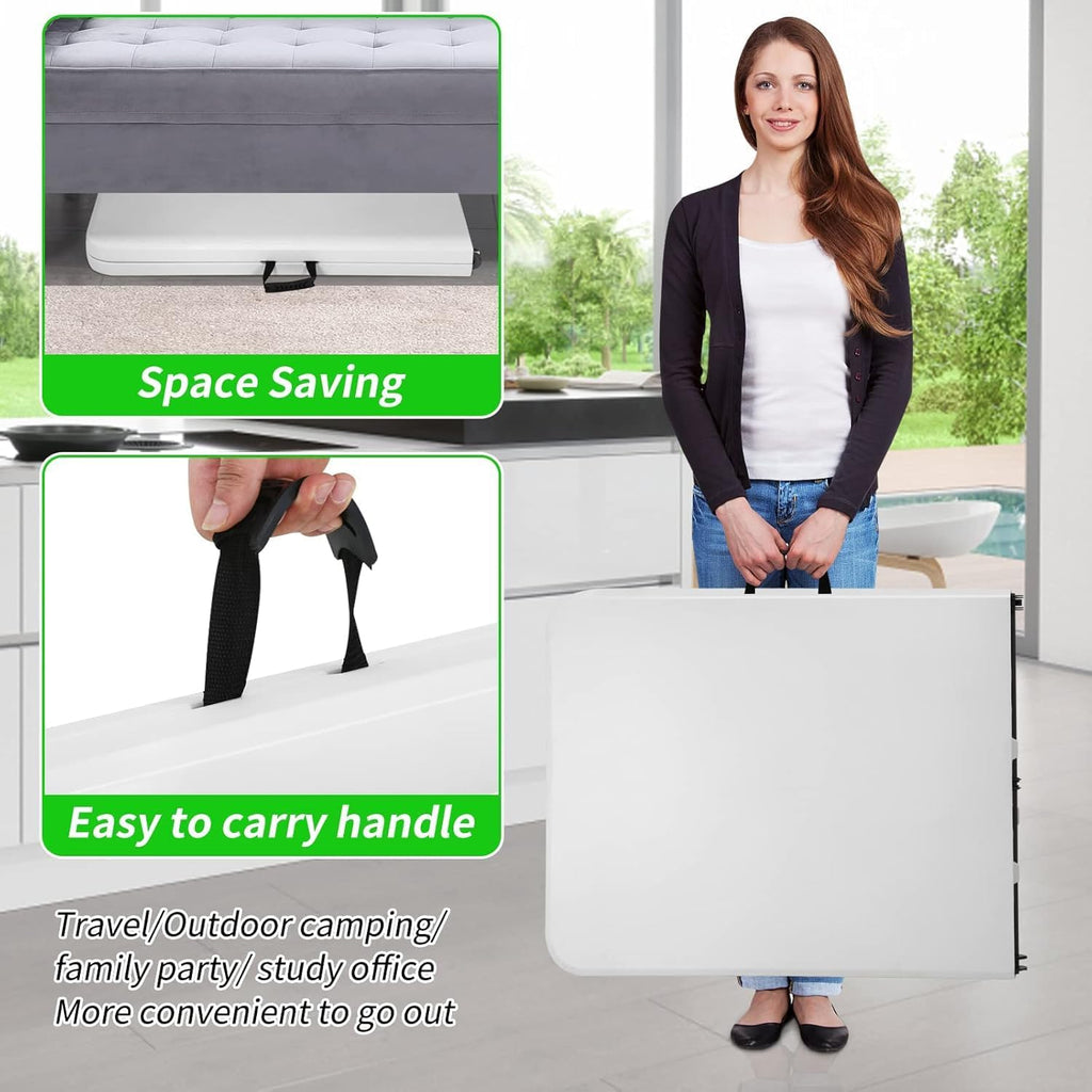 White 6FT Folding Table L946275