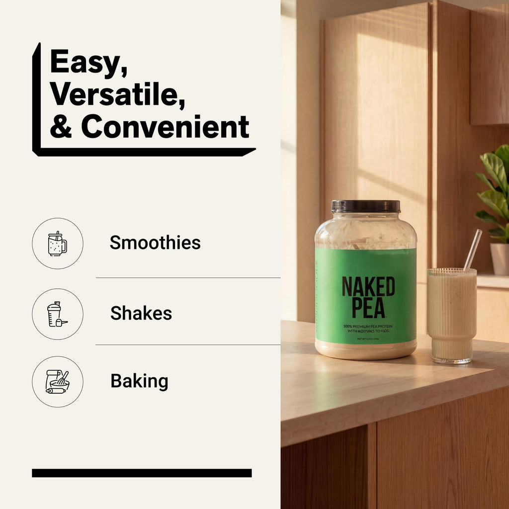 Unflavored Vegan Pea Protein Powder Isolate 5LB A9062