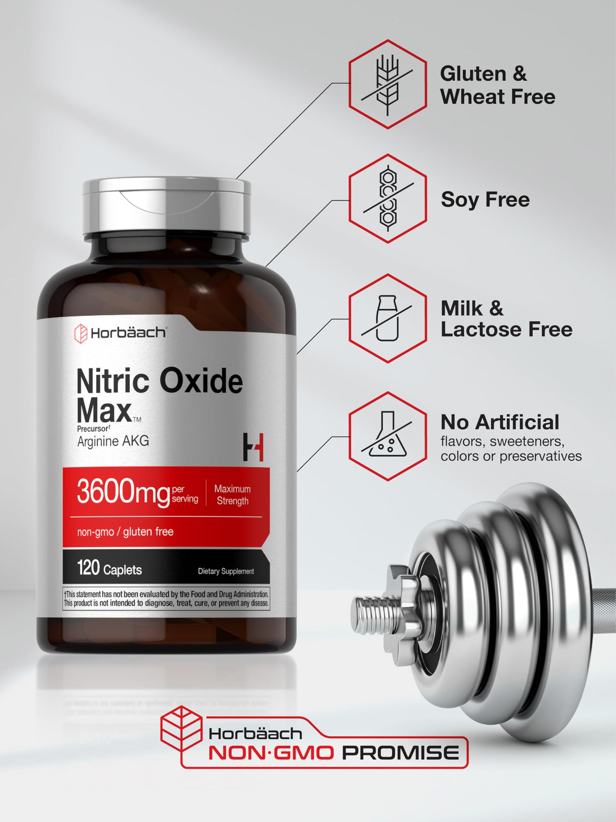 Nitric Oxide 3600mg 120 Caplets C363