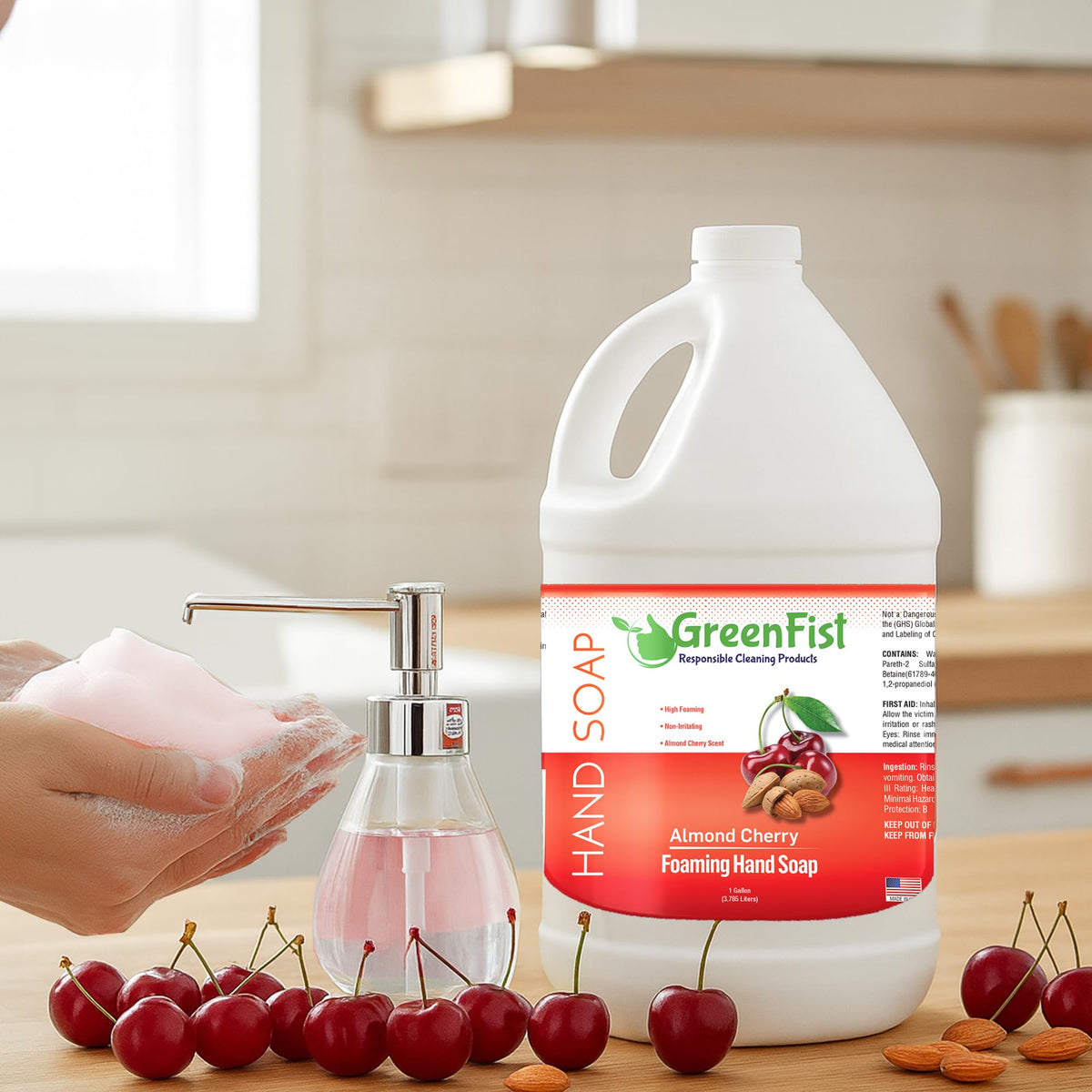 Almond Cherry Scent Foaming Hand Soap Refill 128 ounce S524050