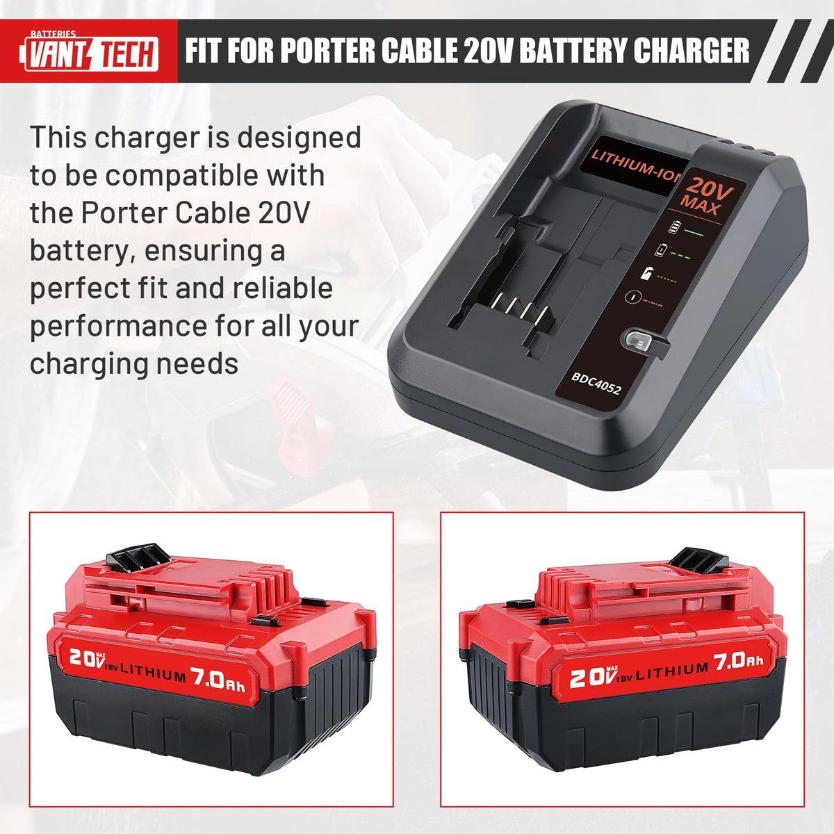 20V 7.0Ah Replacement Battery 2 Pack Z589188