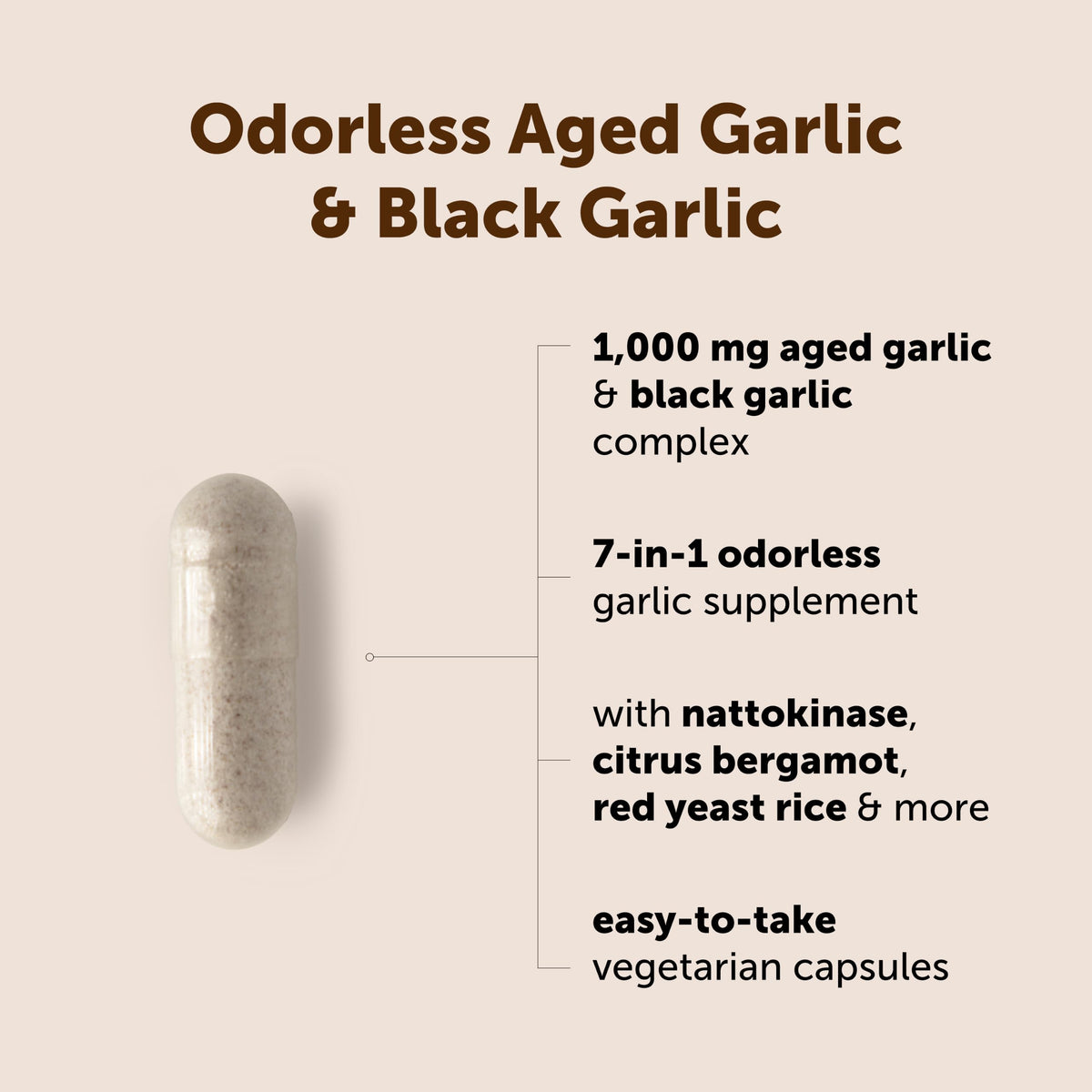 Odorless Aged Garlic & Black Garlic G59687