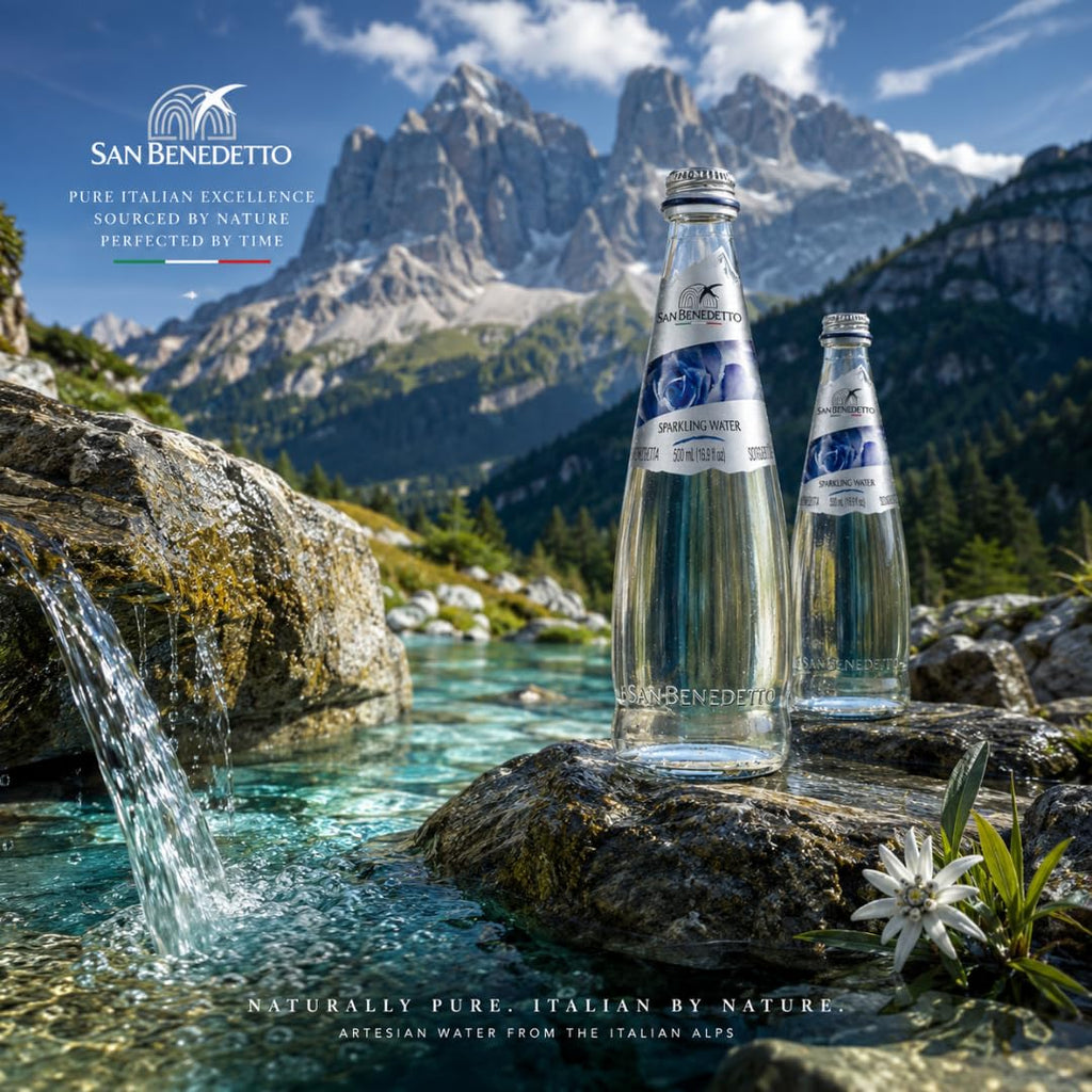 Sparkling Mineral Water 500 mL 20 Pack Glass Bottles D450752