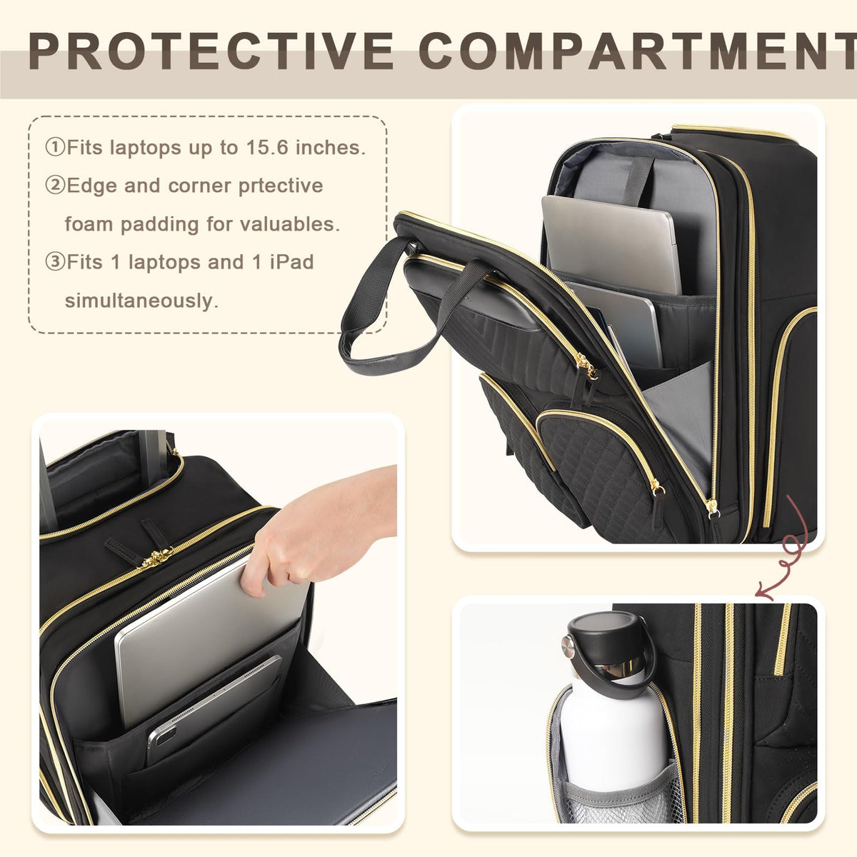 Underseat Carry On Luggage with Wheels G999