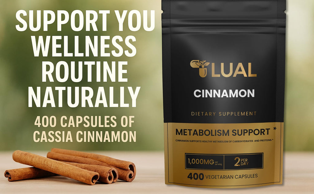 Cinnamon Supplement 1000mg 400 Vegetarian Capsules V30185