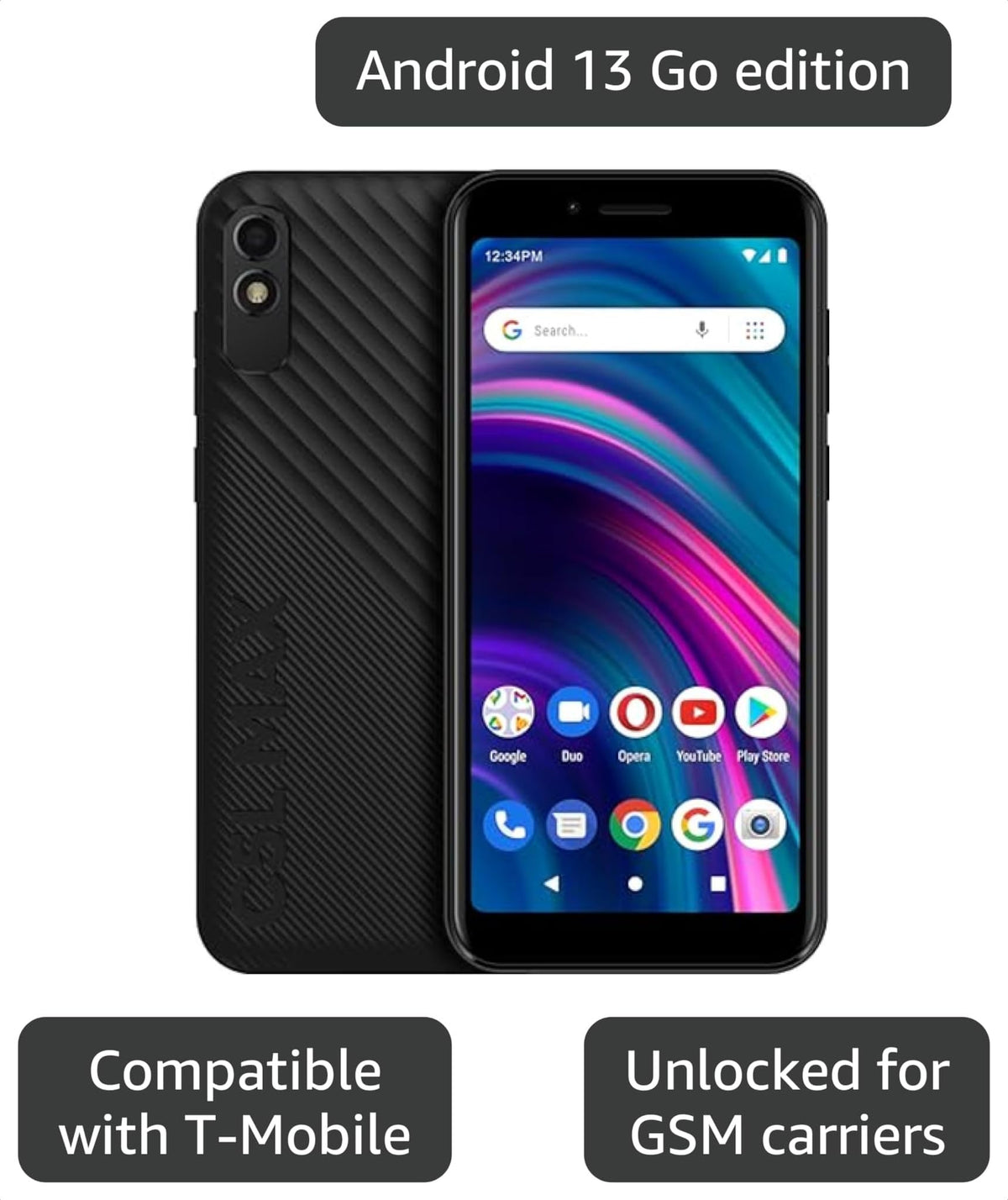 GSM Unlocked 5.7” Display 16/2GB Black M9757