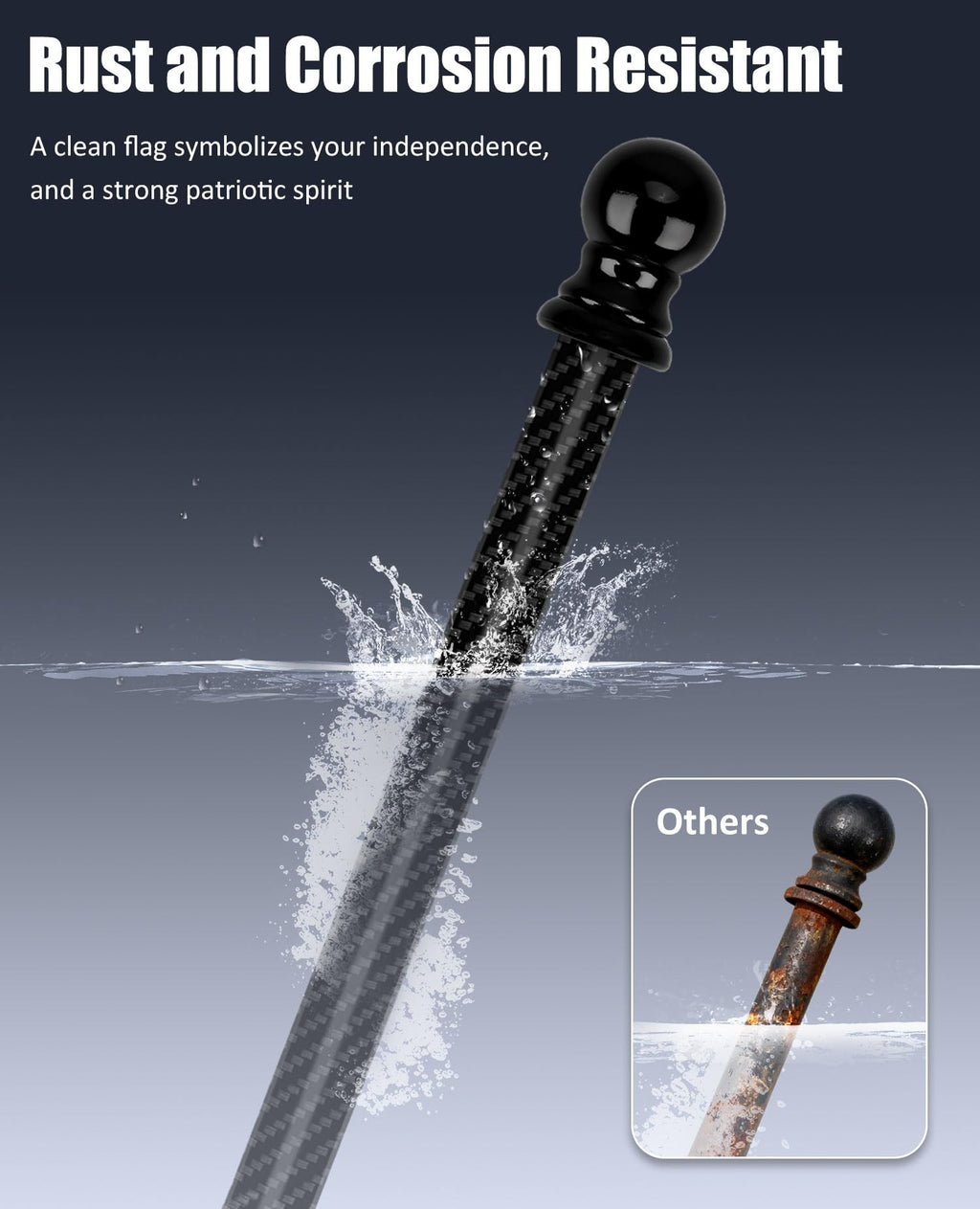 Carbon Fiber Flag Pole P9279