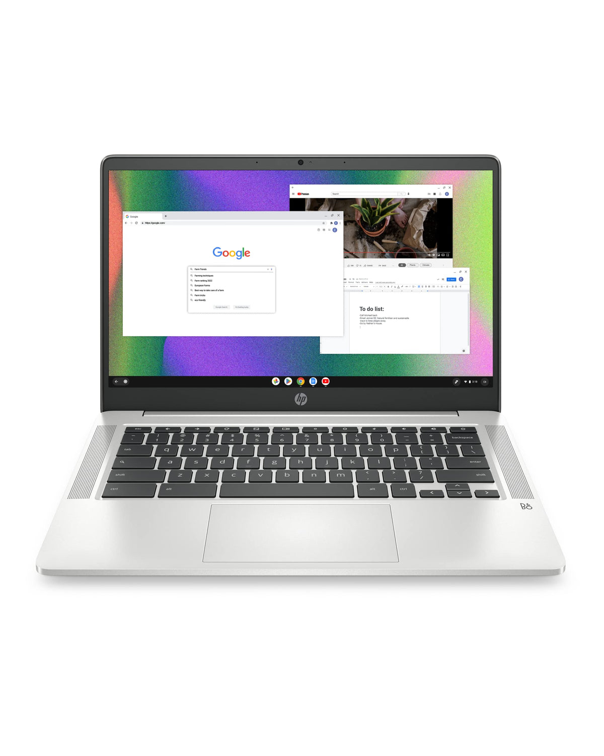 14 Laptop, Intel Celeron N4120, 4 GB RAM, 64 GB eMMC, Chrome OS, Mineral Silver M1517