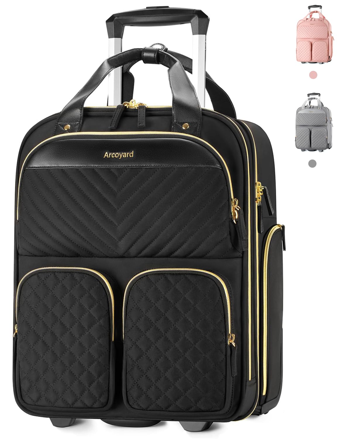 Underseat Carry On Luggage with Wheels G999