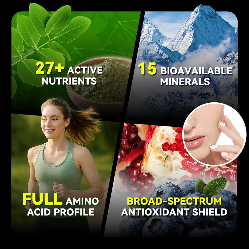 Moringa Capsules 1000mg 10:1 Leaf Extract 60 Veg Capsules V73828