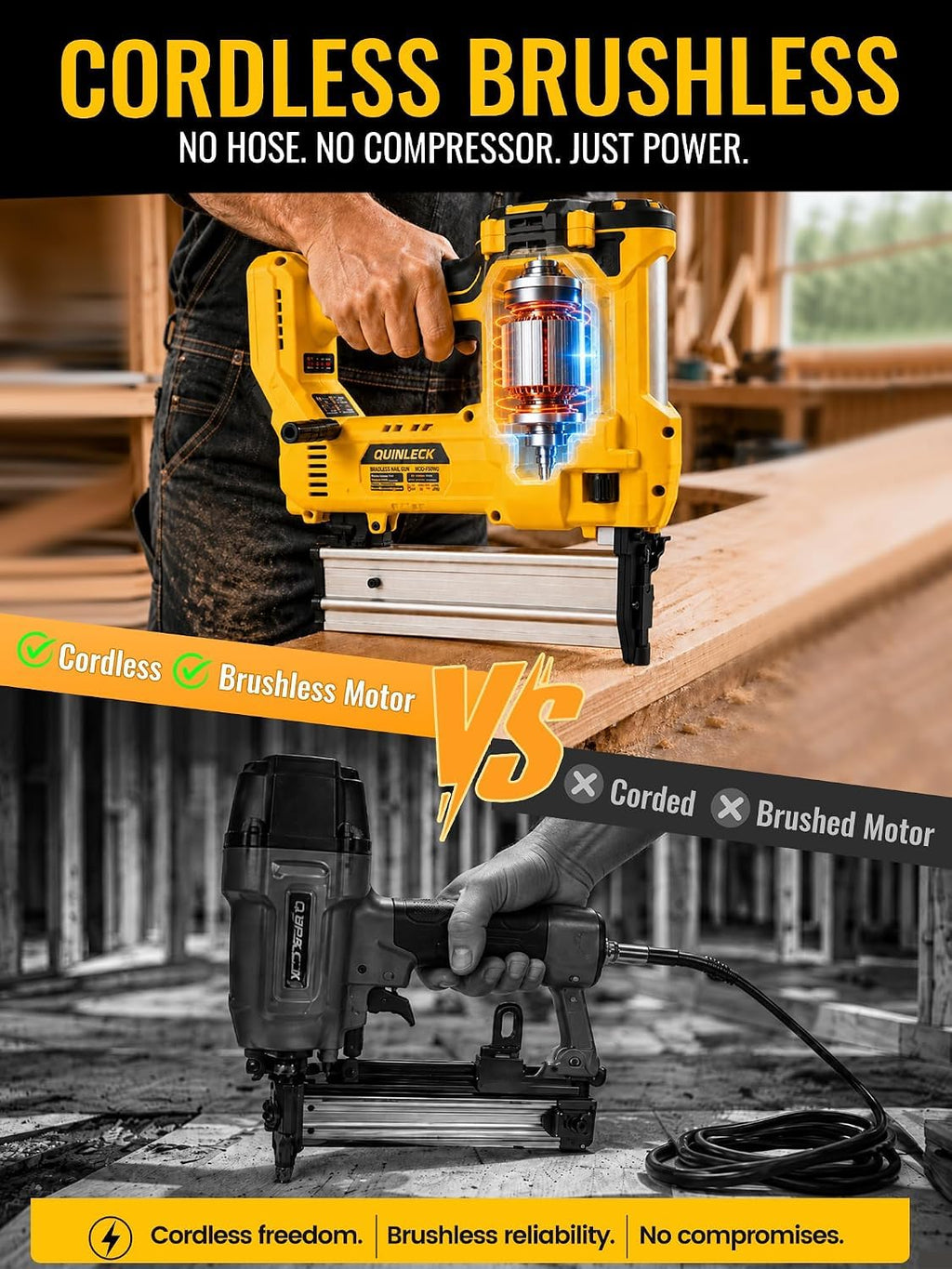 2-in-1 Brad Nailer Staple Gun N85879
