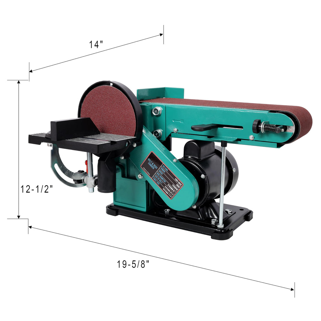 Belt Disc Sander 4x36 & 6 Inch Benchtop Cast Iron Base C786