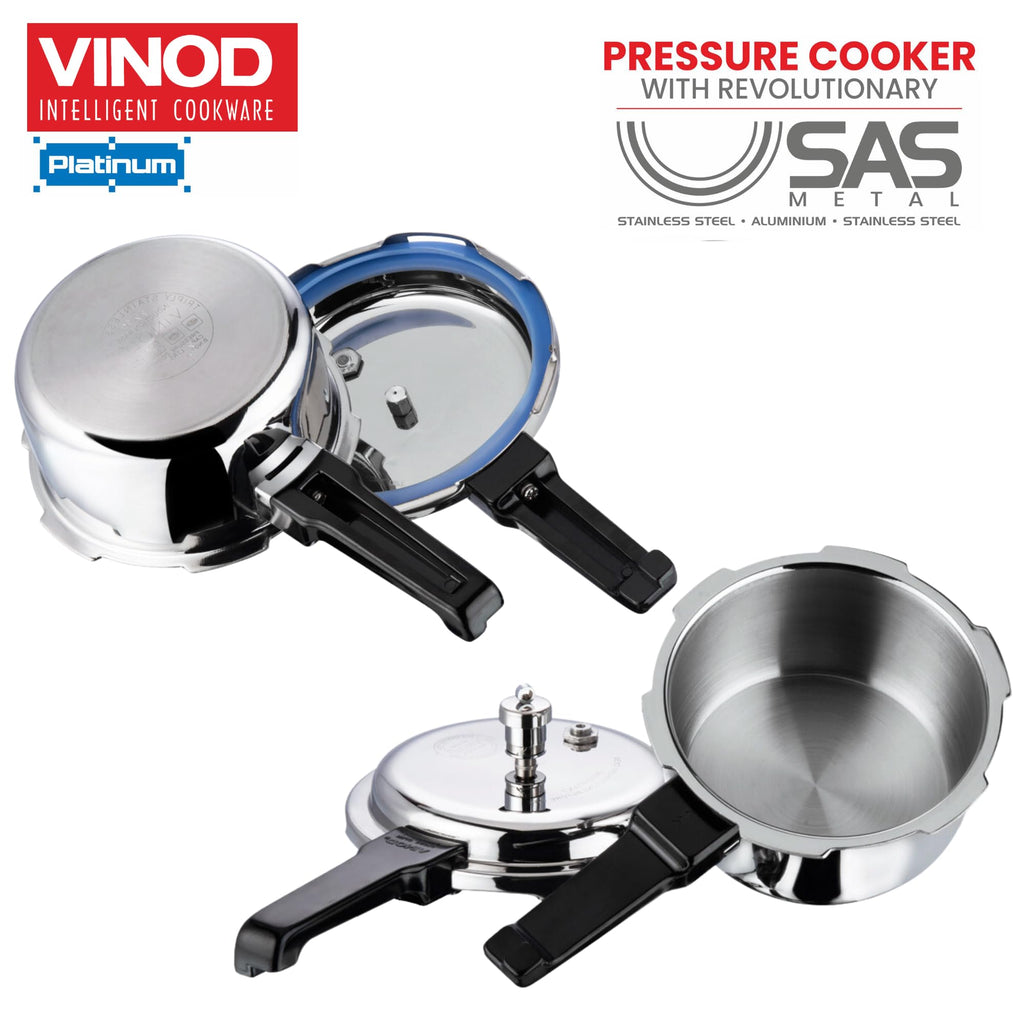 Triply Stainless Steel Pressure Cooker 68 oz M252