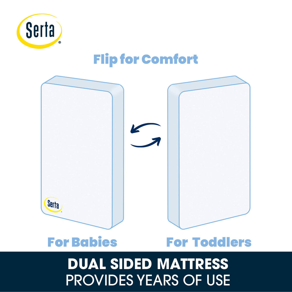 2-Stage Baby Crib and Toddler Mattress S240201