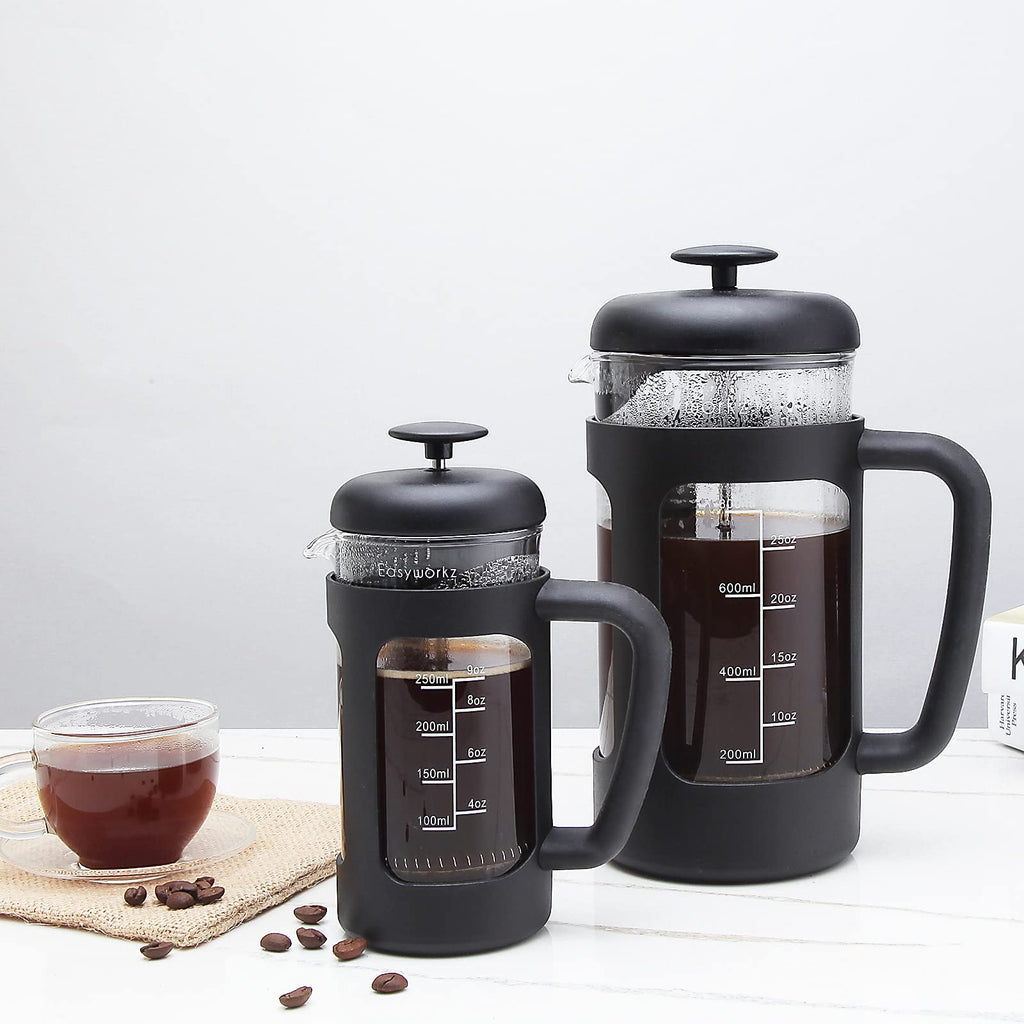 12 oz Stainless Steel French Press with Measuring Spoon G1365