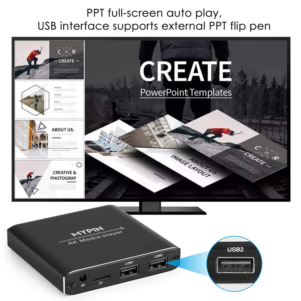 4K Media Player with Remote Control X705388