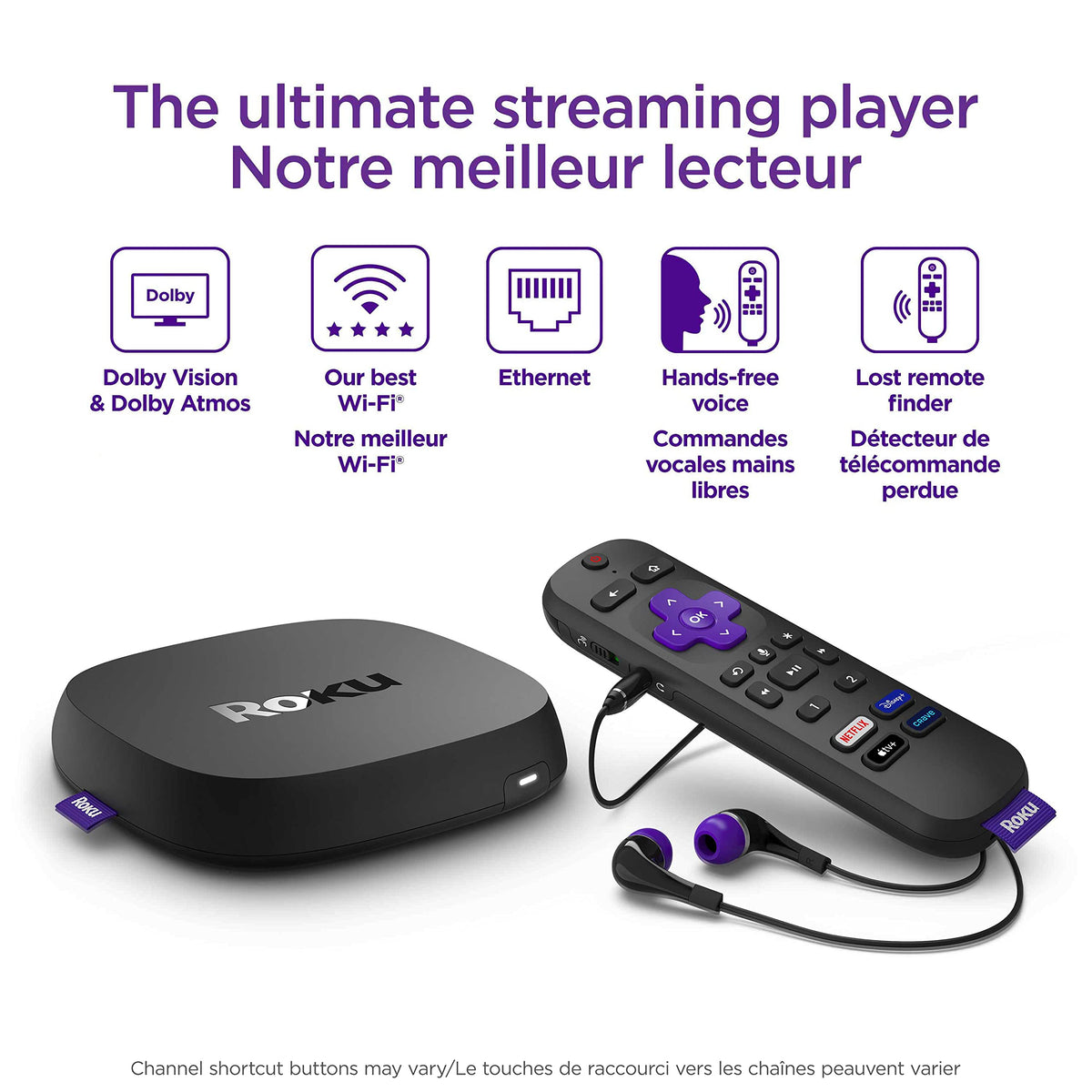 4K HDR Streaming Player with Voice Remote and HDMI Cable X3164