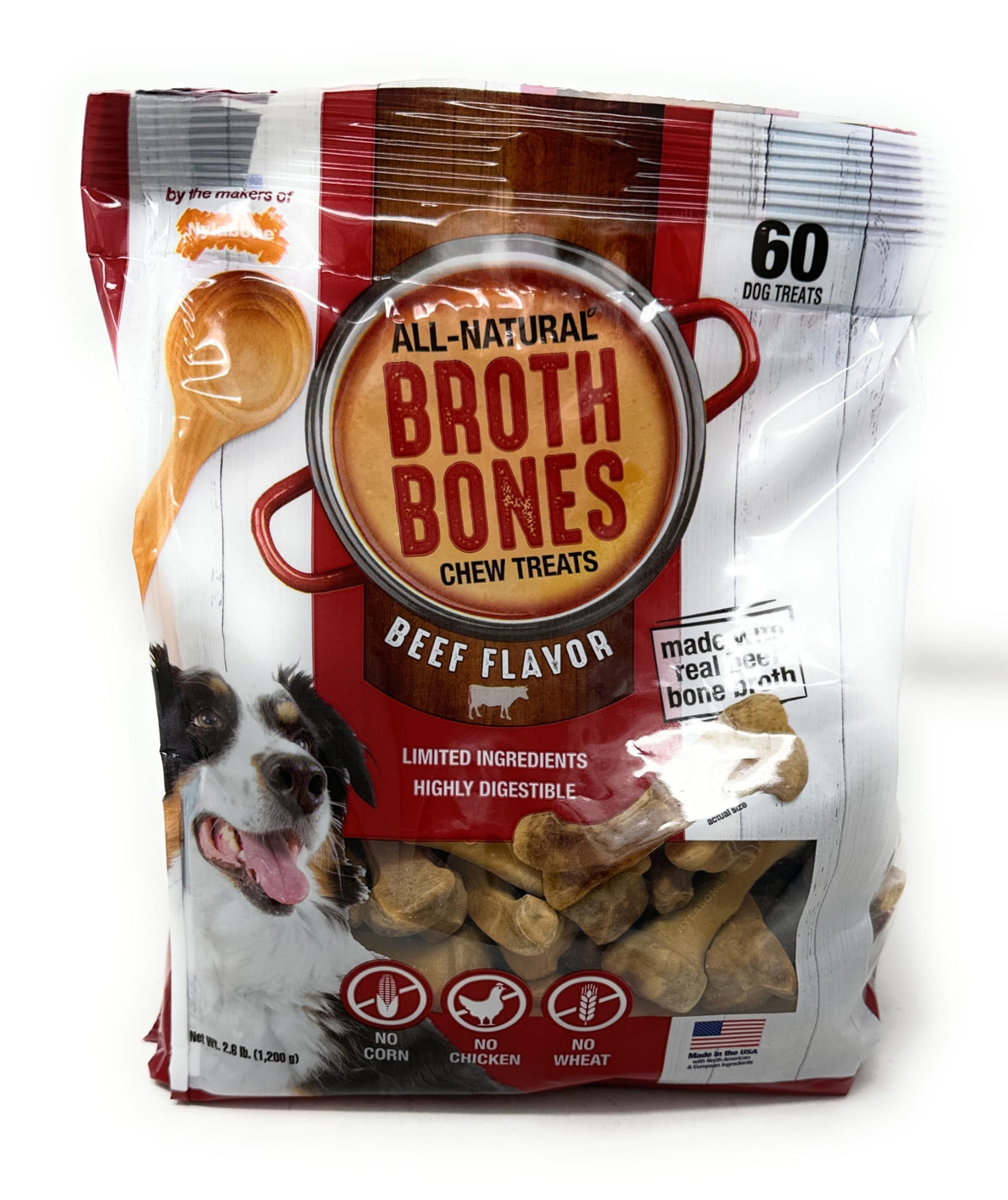Beef Broth Bones for Dogs 60 Count U3048