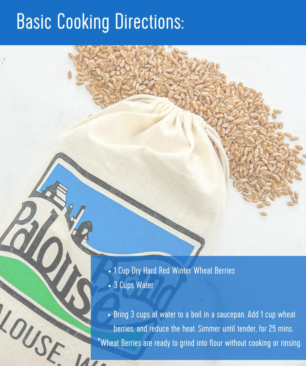Hard Red Winter Wheat Berries 25 LBS Bag Sproutable Non-GMO Kosher C286589