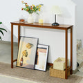 Bamboo Narrow Wood Console Table L19365