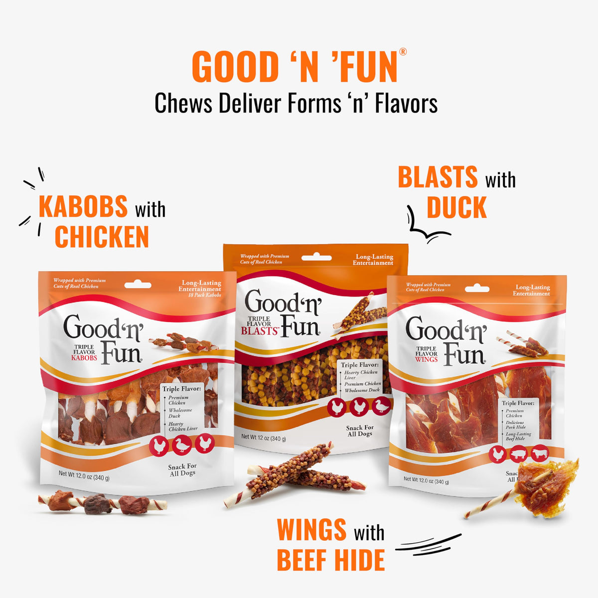 Long-Lasting Dog Treat for Large Dogs, 6 Count K8096