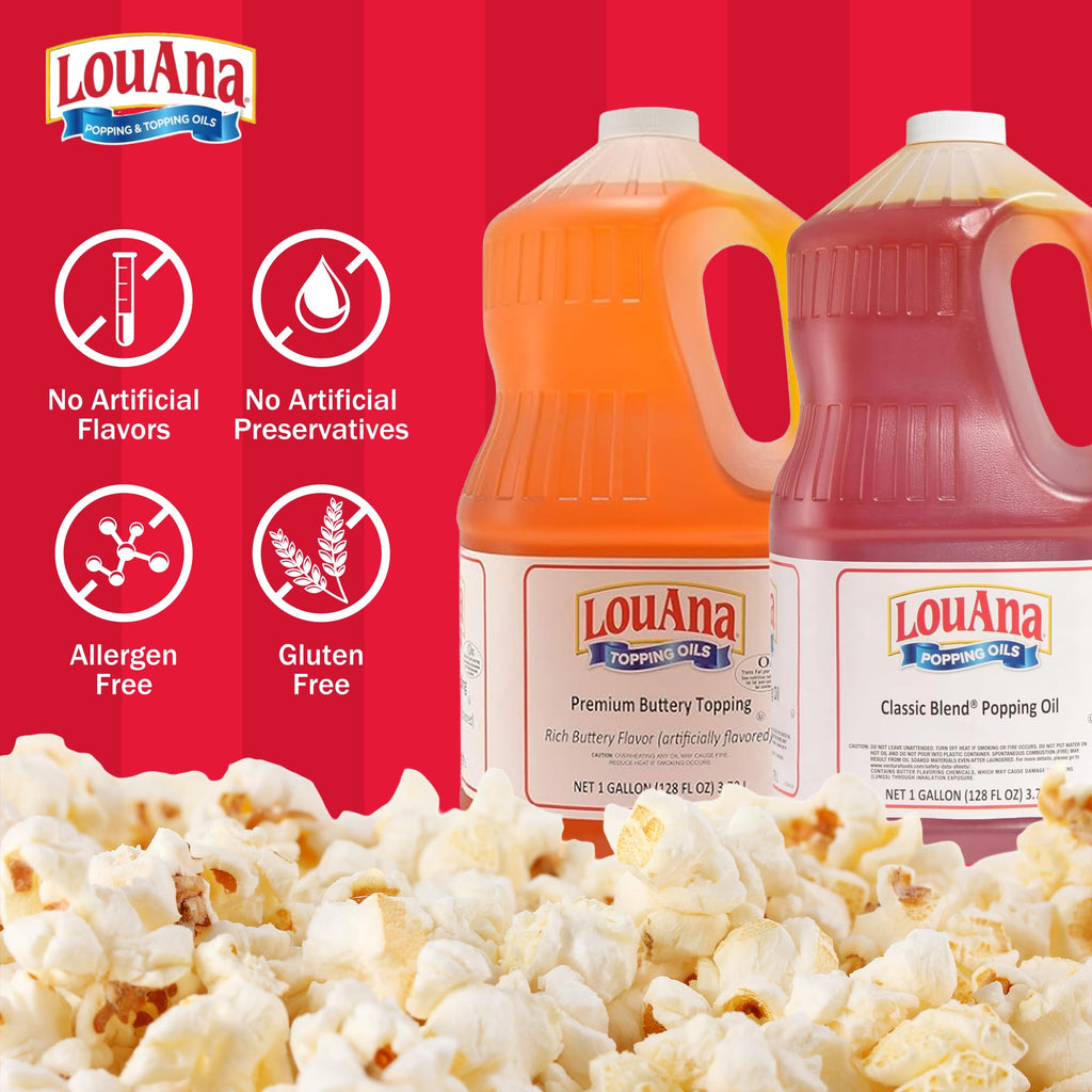 Buttery Popcorn Topping Oil 1 Gallon Jug G522355