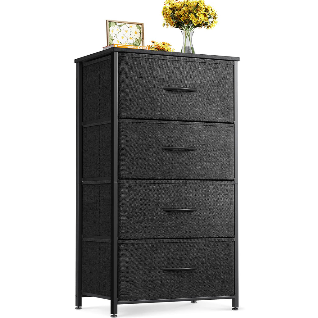 Black 4 Drawer Small Dresser Z236849